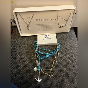 2 Gemma Simone Jewlery sets. 2 necklaces and bundle of bracelets